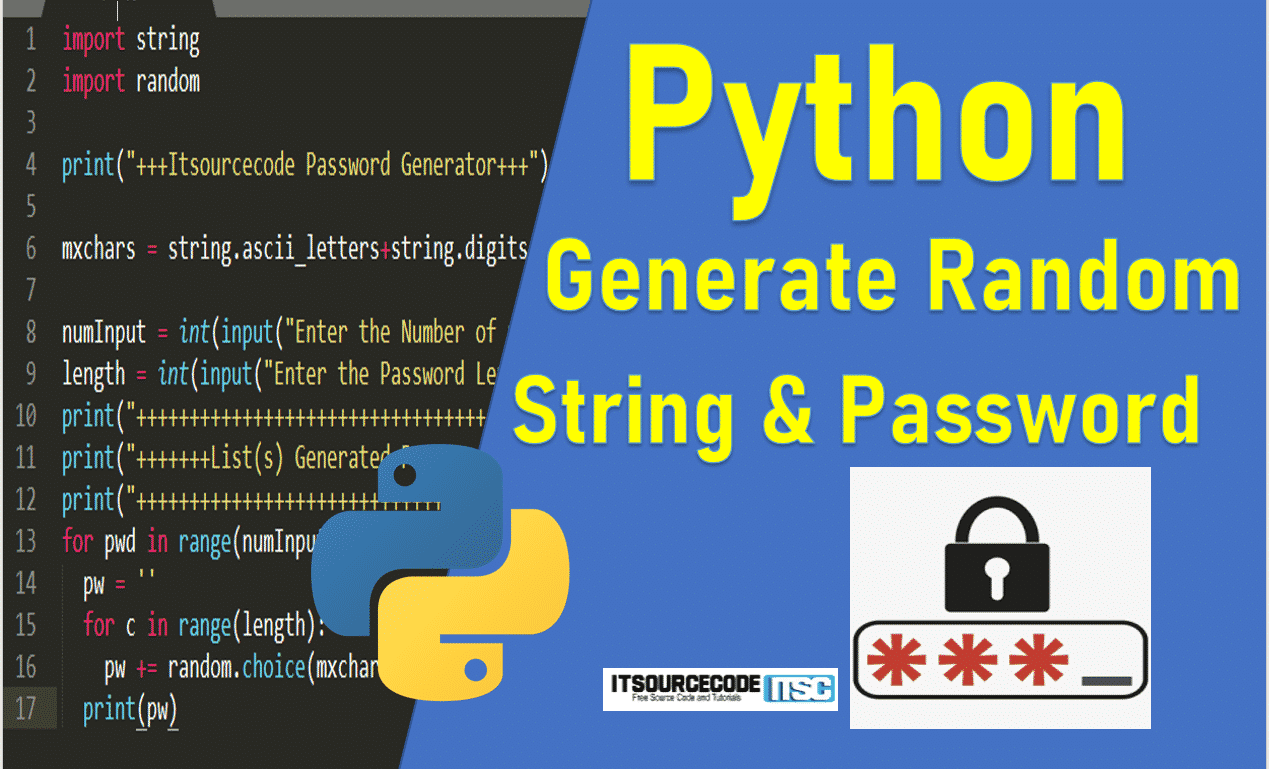 generate random password python
